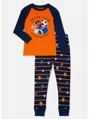 Kids' Dream Team Captain Pajama Set - Long Sleeve & Pants - Sports Theme 2T